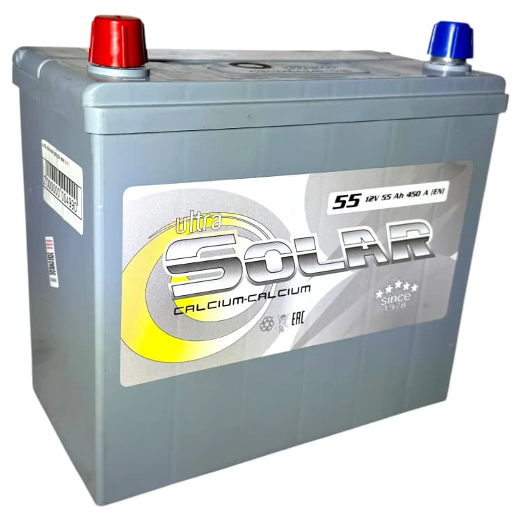 Аккумулятор Solar Ultra Asia 55Ah (B19) (п.п)