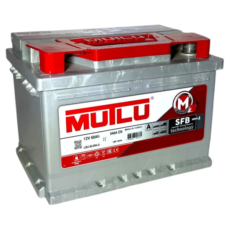 Аккумулятор Mutlu Serie-3 60Ah (Низкий) (L2) (о.п)