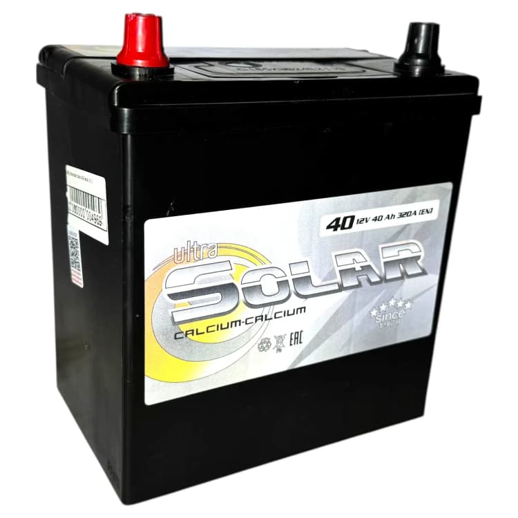 Аккумулятор Solar Ultra Asia 40 Ah (B19) (п.п)
