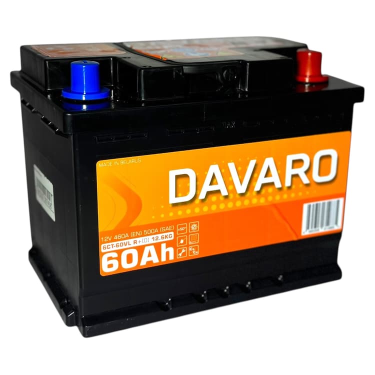 Аккумулятор Davaro 60Ah (L2) (о.п)
